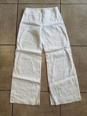 Michael Kors Ivory Linen Trousers, size 0